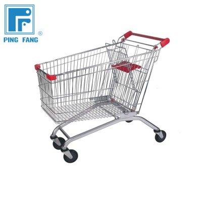 High quality European Style Supermarket Shopping Trolley Car