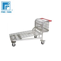 Hot sale Heavy Duty  Supermarket Cargo trolley, Warehouse cargo trolley