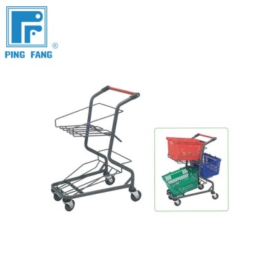 Hot sale Kitchen shopping push folding trolley for goods storage